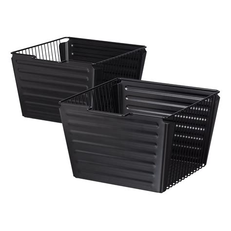 sheet metal basket|metal baskets at walmart.